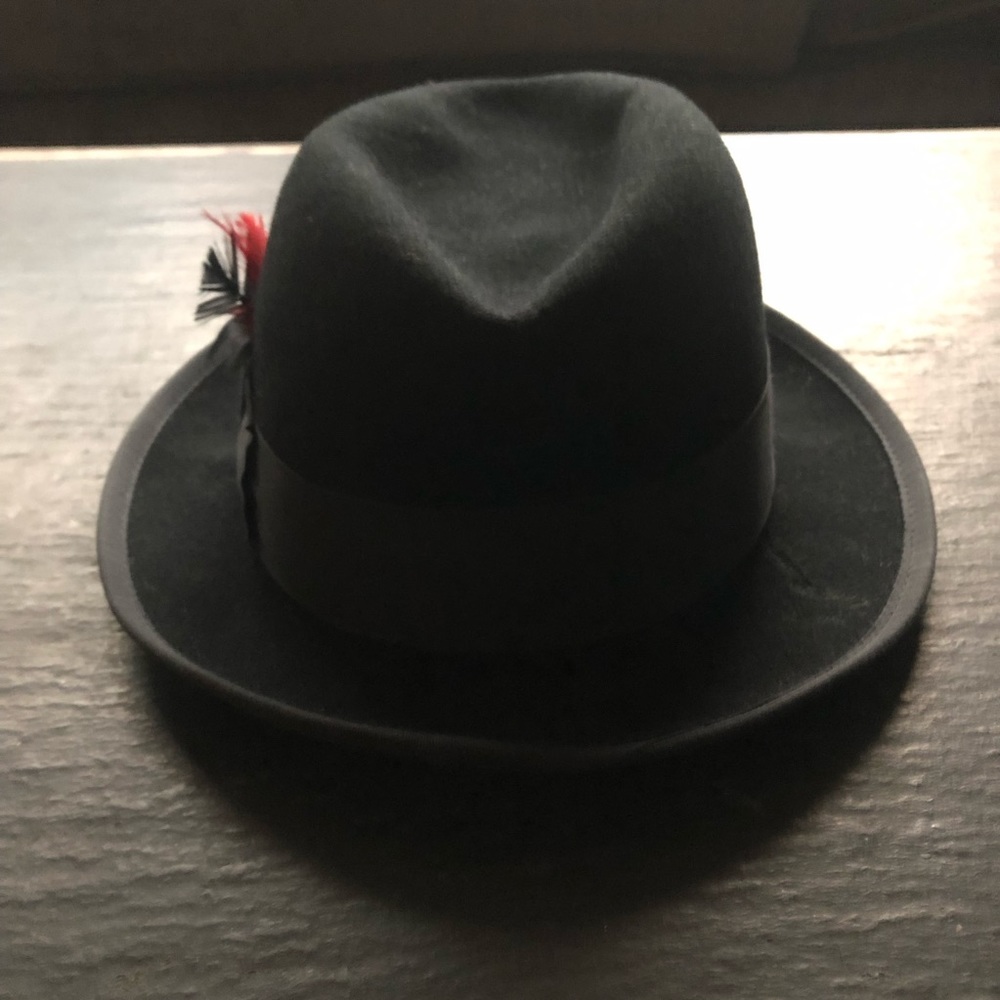 [SCALA] Black Wool Felt Hat